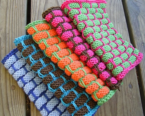 DIY Knitted Dishcloth 2