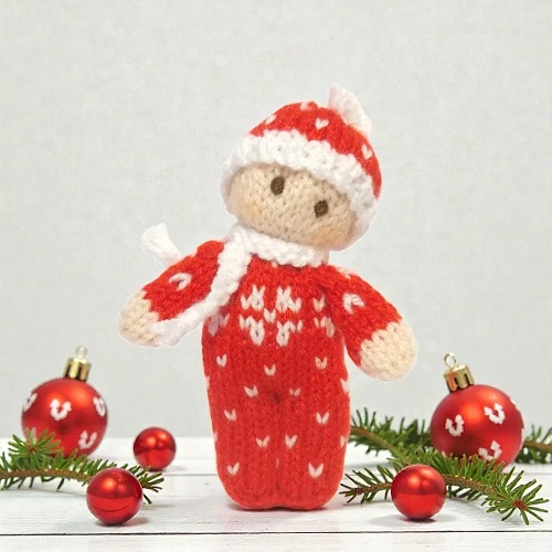 Christmas Bitsy Baby Doll