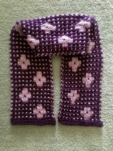 8 Flower Scarf Free Knitting Patterns - Knit-Knit