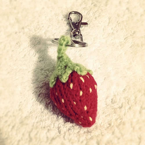 Strawberry Keychain