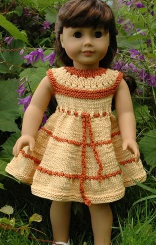 11 Free Knitted Summer Dress Patterns For Dolls Knit Knit