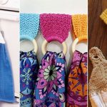 Knitted kitchen towel topper free patterns