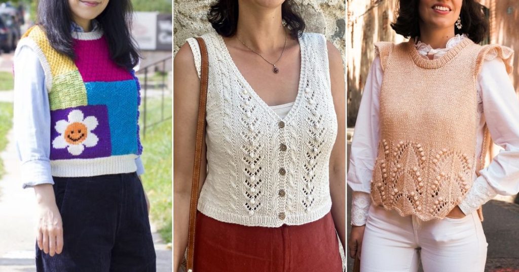 Knitted summer vest free patterns
