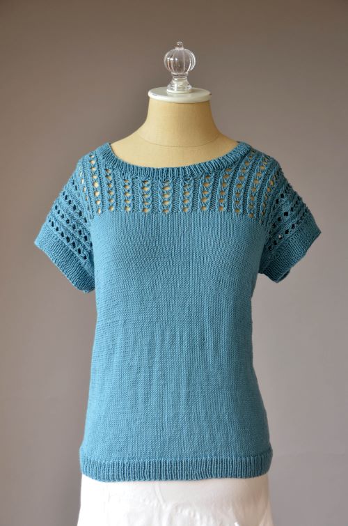 Trending Knitted blue tops 2