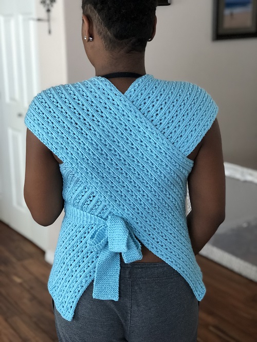 Knitted blue tops 2