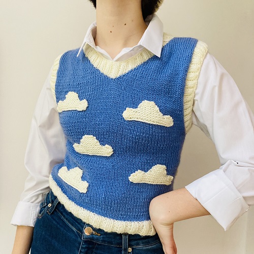 Knitted blue tops 4
