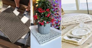 knitted placemats free patterns