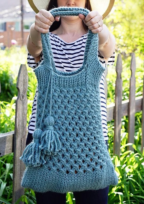 easy Market Bags Free Knitting Patterns 4