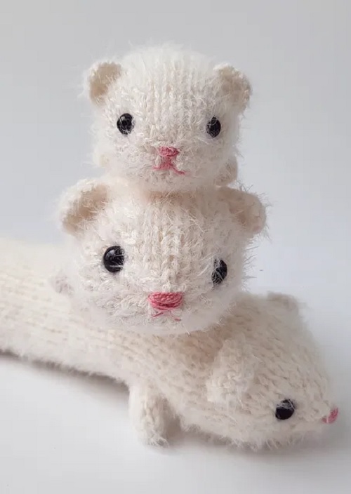 ENG SUB✏️Amigurumi│How to knit white weasel 🐭Seolgi🐭│FULL Free Tutorial