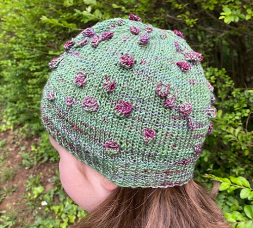 knitted Berry baby hat 3