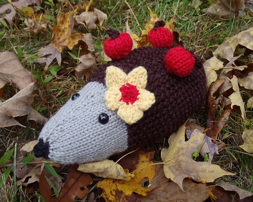 Cute Knitted hedgehog 1