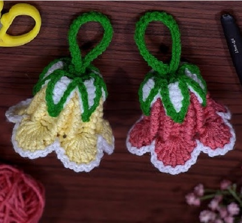 Knitting Magic: Make Adorable Decorative Bells || Knitting Flowers Easy Patterns for Gorgeous Design