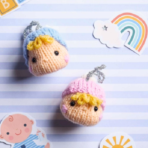 Newborn Baby Baubles Knitting Pattern