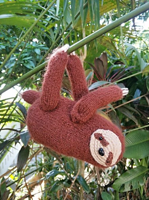 Knitted sloth 4