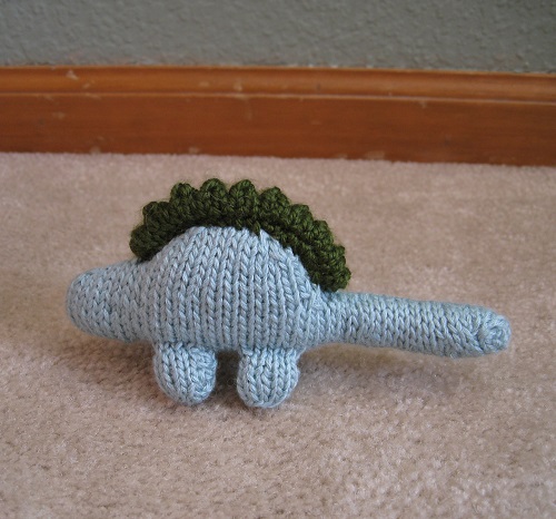 Knitted cute dinosaur 2