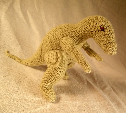 Knitted cute dinosaur 4