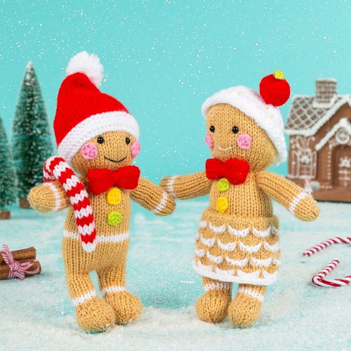 Knitted couple doll 1