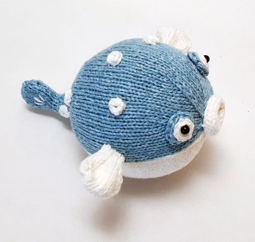 knitted Puffer fish 2