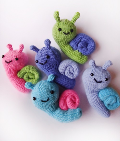 Knit cute snail 1