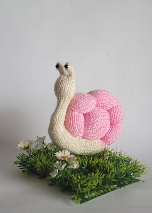 Knit cute snail 10