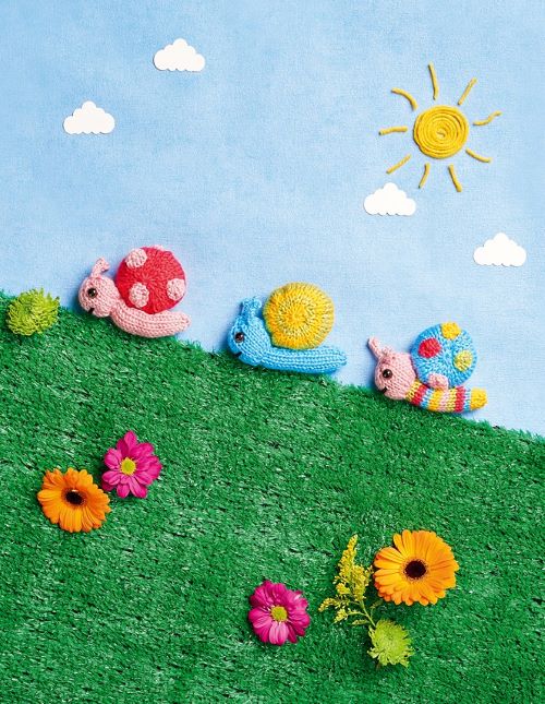 Knit cute snail 3