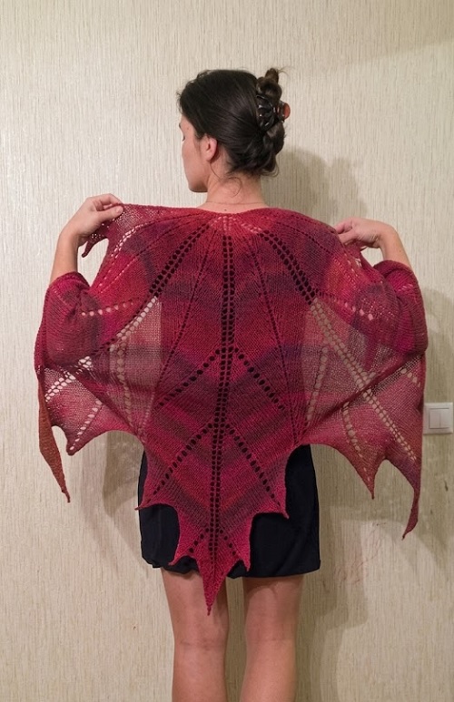 Maple Leaf Shawl Free Knitting Patterns