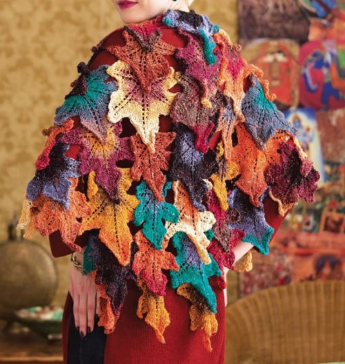 Autumn Leaves Shawl