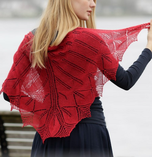 Autumn Leaf shawl