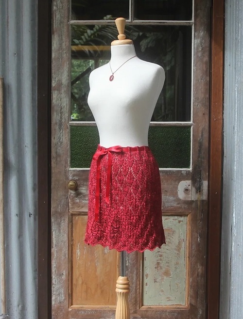 Autumn Leaves Lace Skirt