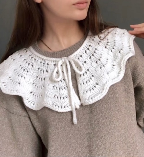 knitted collar