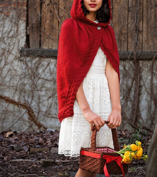 knitting hooded cape free patterns