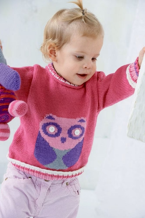 Knitting Baby Sweater pattern 2