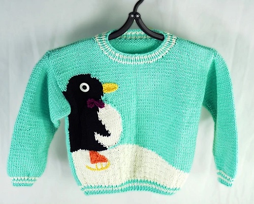 Knitting Baby Sweater pattern 4