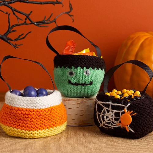 Halloween Treat Bag Knitted Patterns 3