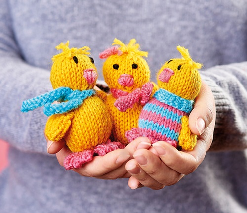 Knitted Chickens free pattern 2