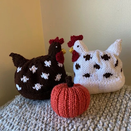 Knitted Chickens free pattern 3