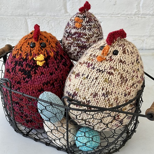 Knitted Chickens free pattern 4