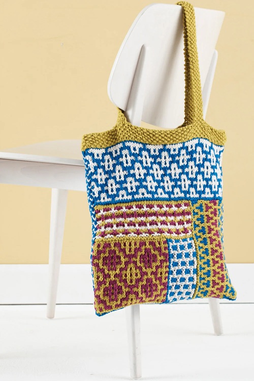 Knitted tote Bag Pattern 4