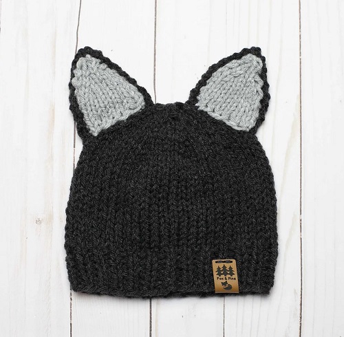 Knitted Animal Hat for baby 3