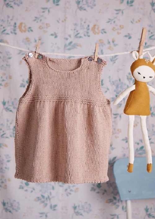 DIY Knitted Pinafore Dress 4