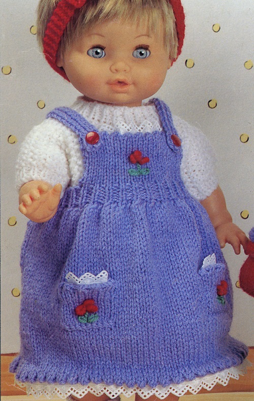 Knitted Pinafore Dress Patterns 3