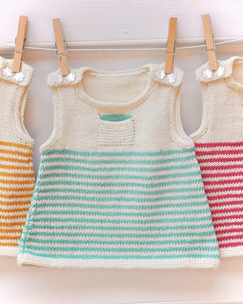Knitted Pinafore Dress Patterns 4