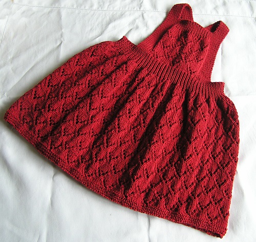 Baby Knitted Pinafore Dress 2