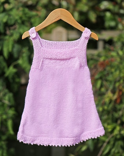 DIY Knitted Pinafore Dress 