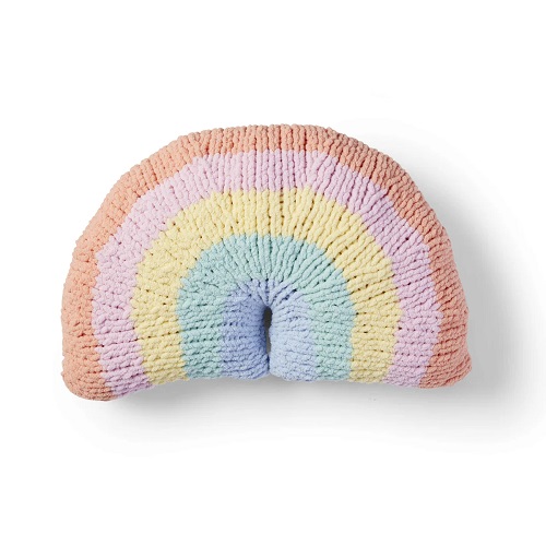 Knitted Rainbow Pillow Patterns 1