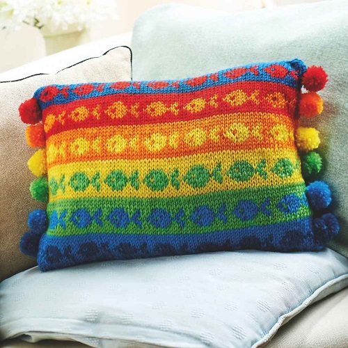 Knitted Pillow free Patterns 2