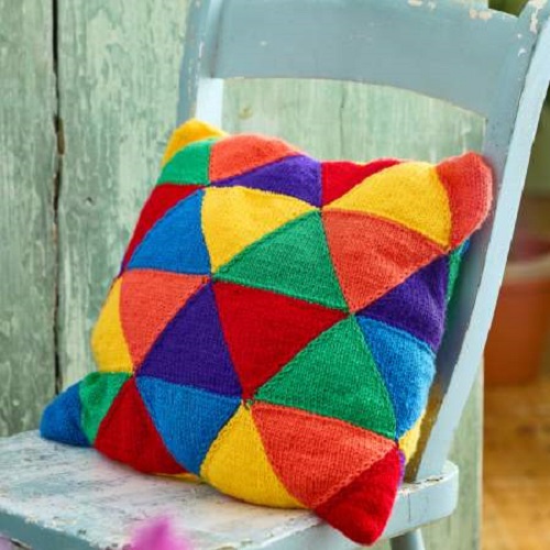 Knitted Pillow free Patterns 3