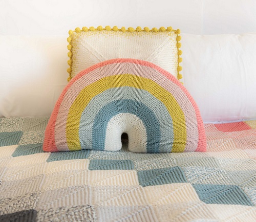 Knitted Pillow cover free Patterns