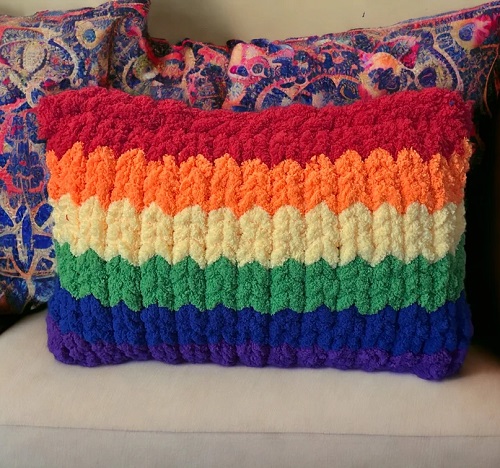 Knitted Pillow cover free Patterns 2