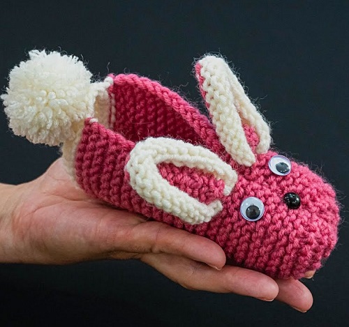 Knitting Bunny Slippers Pattern 1
